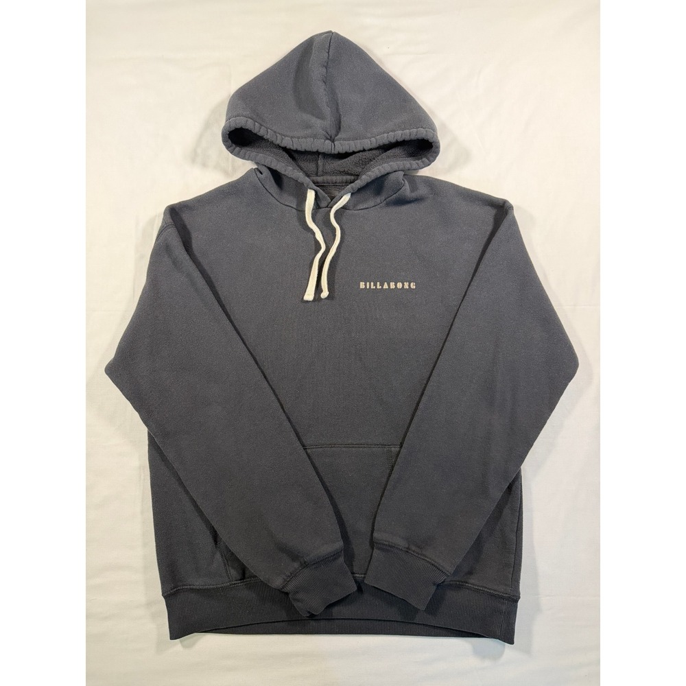 Billabong Mens Graphic Pullover Hoodie Charcoal Black Sun Surf Medium